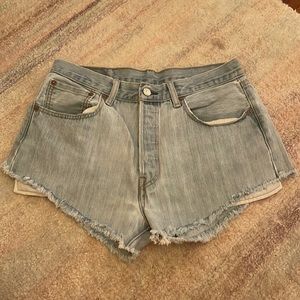 Light Blue Urban/Levi’s Jean Shorts